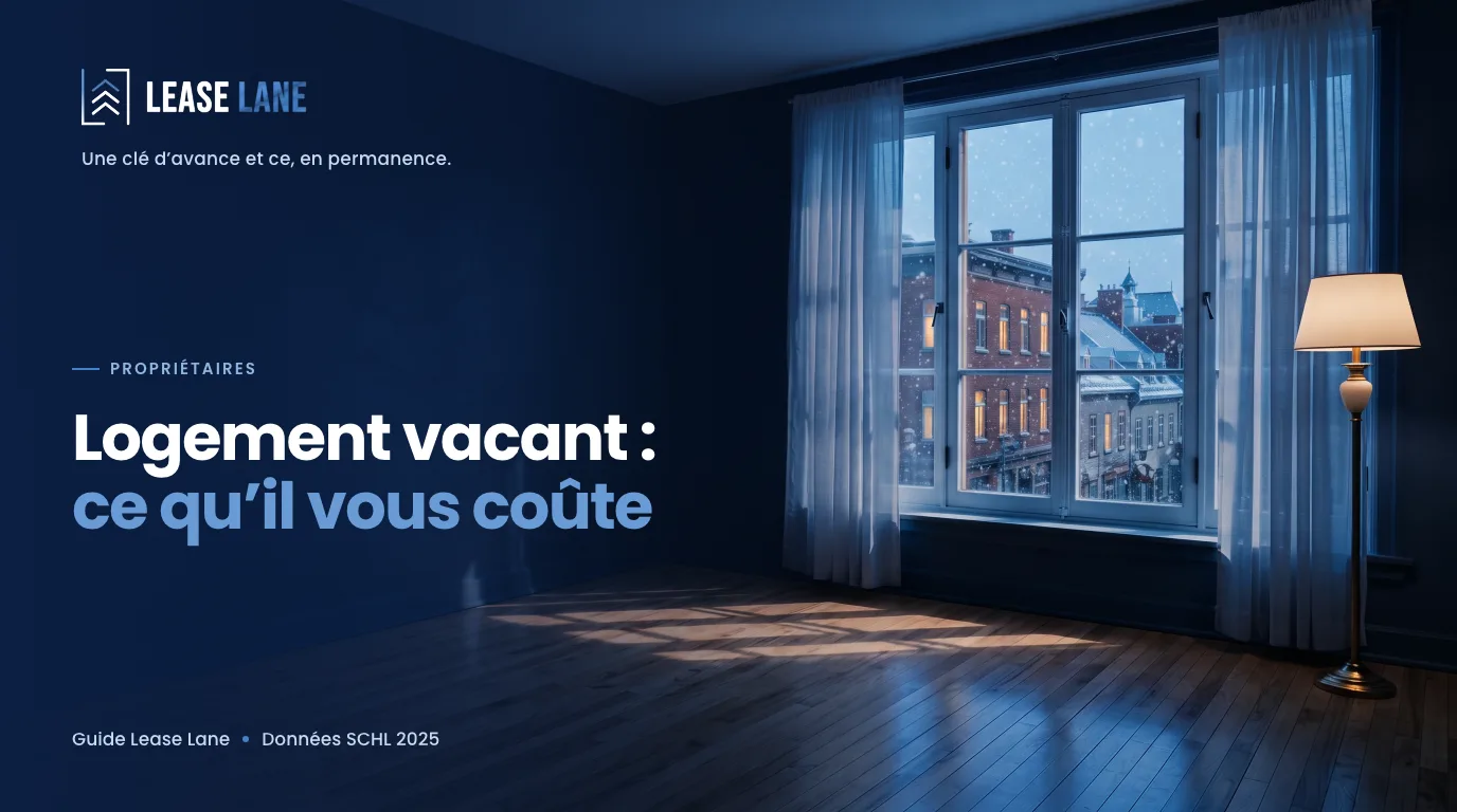 Salon d’un appartement vide et lumineux à Québec